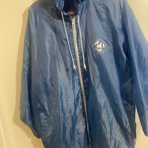 Light blue vintage windbreaker